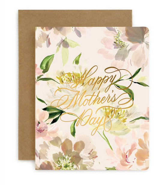 Happy Mother's Day (Peonies) Greeting Card