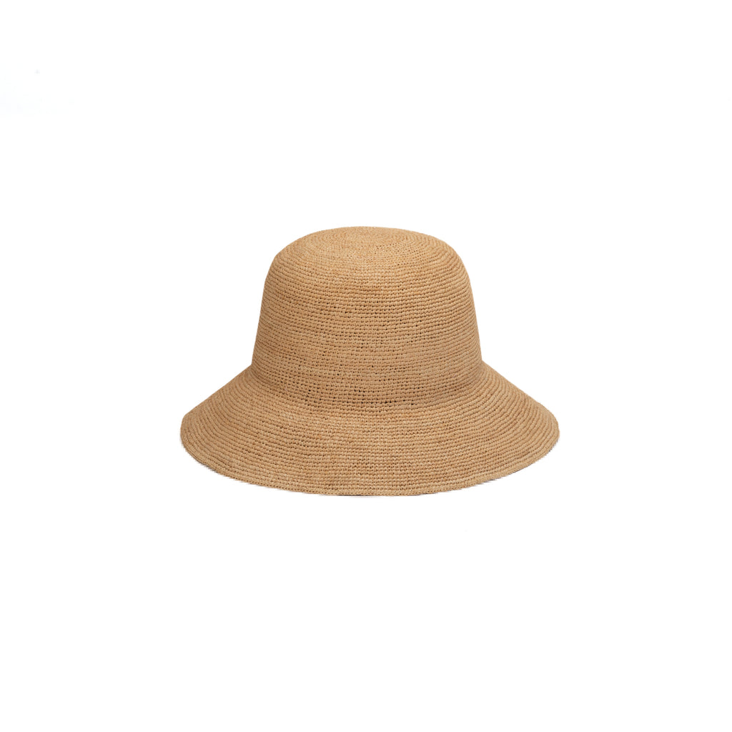 Sunny Crushable Straw Bucket Hat - Sand