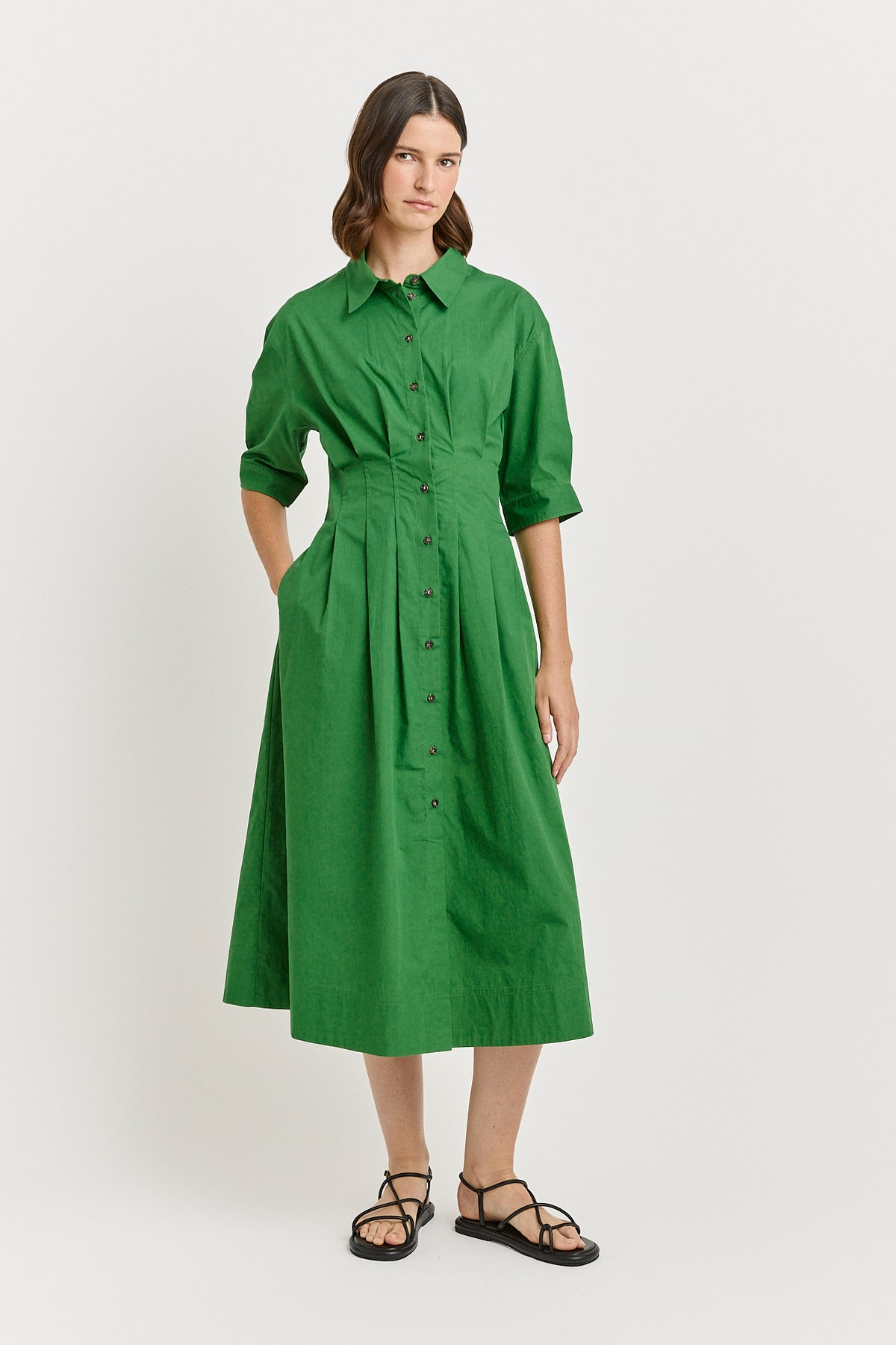 Fitted Waist Dress - Spring