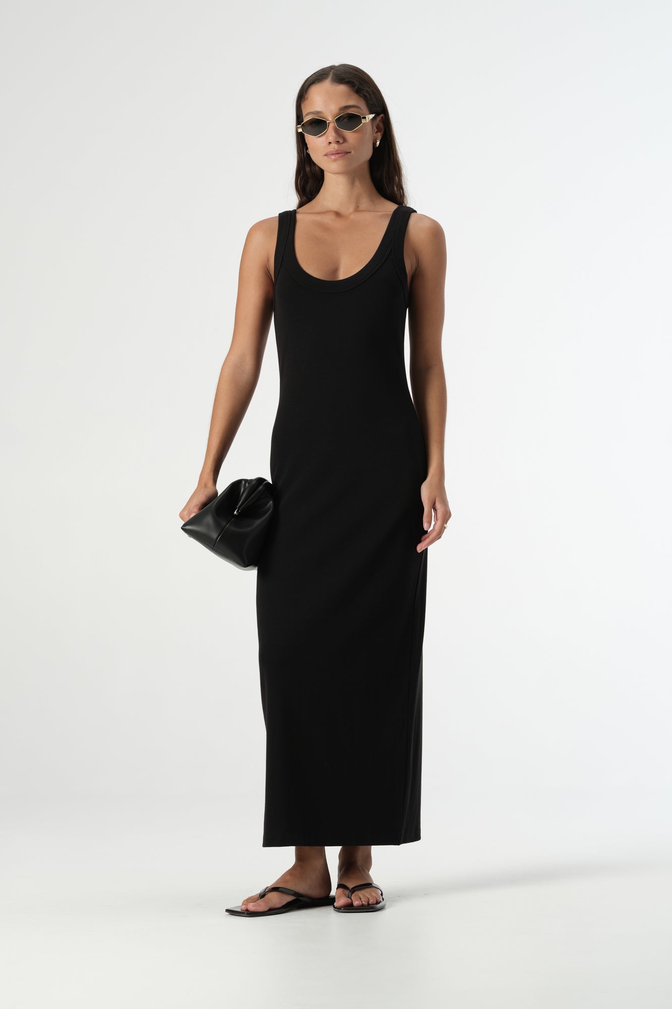 Sienna Tank Dress - Black