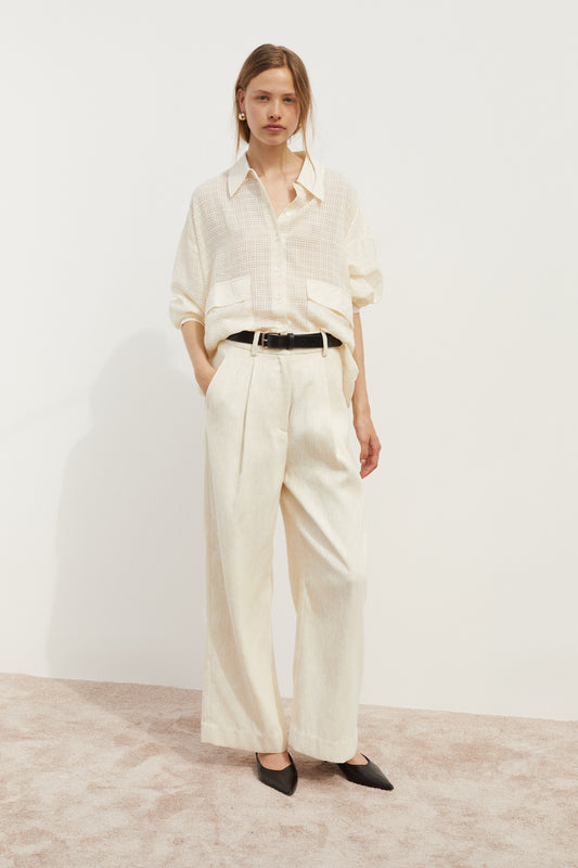 Margot Trouser - Eggshell