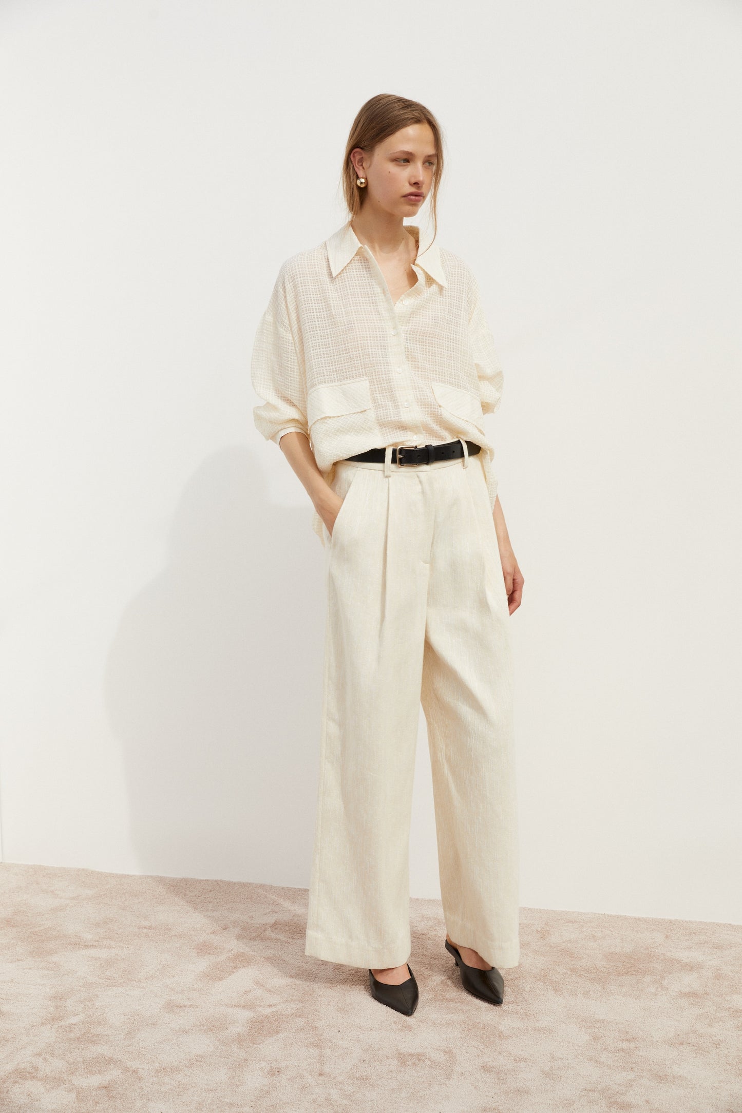 Margot Trouser - Eggshell