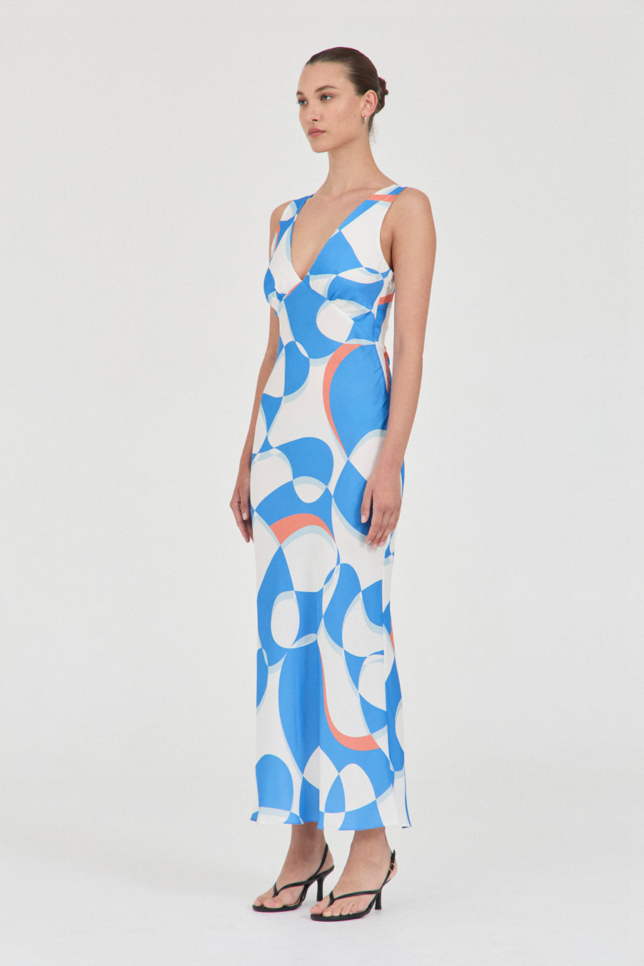 Evelyn Cupro Panel Dress - Print