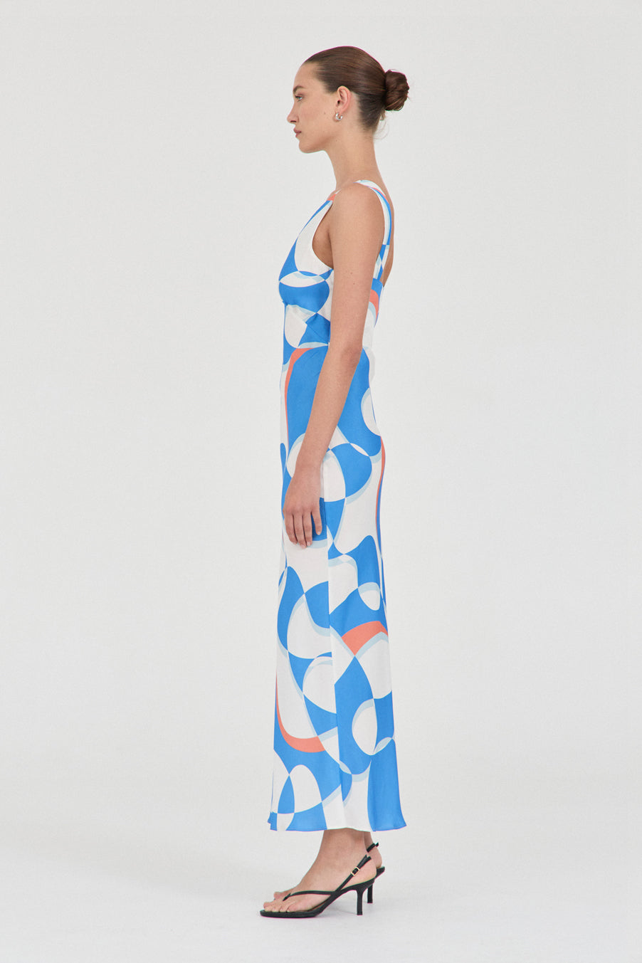 Evelyn Cupro Panel Dress - Print