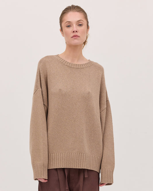 The Billow Sleeve Jumper - Sable