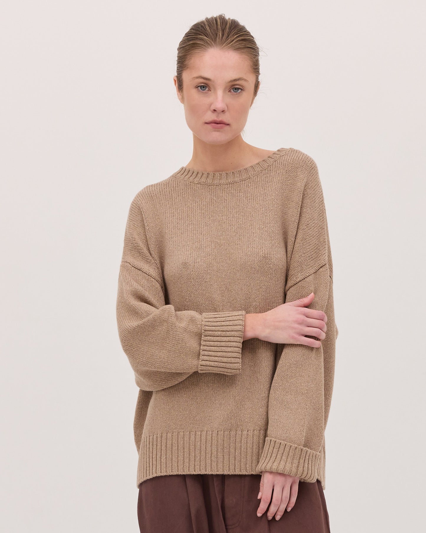 The Billow Sleeve Jumper - Sable