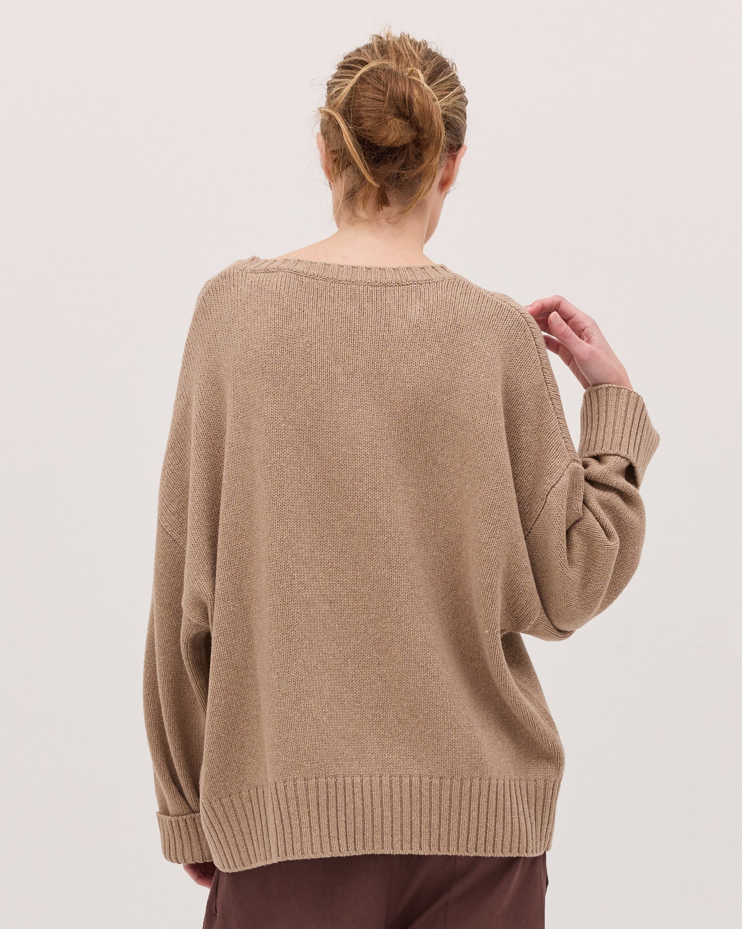 The Billow Sleeve Jumper - Sable