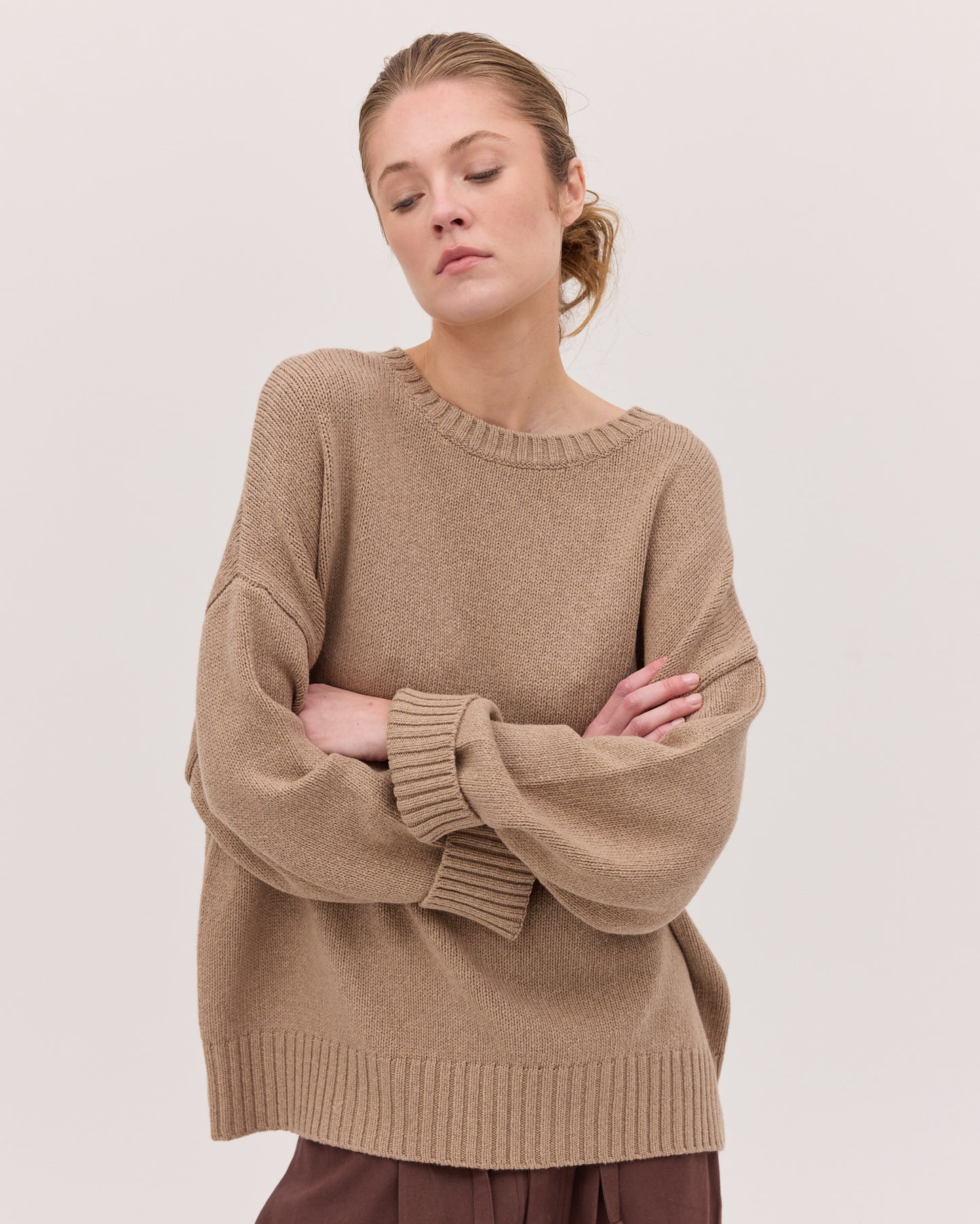 The Billow Sleeve Jumper - Sable