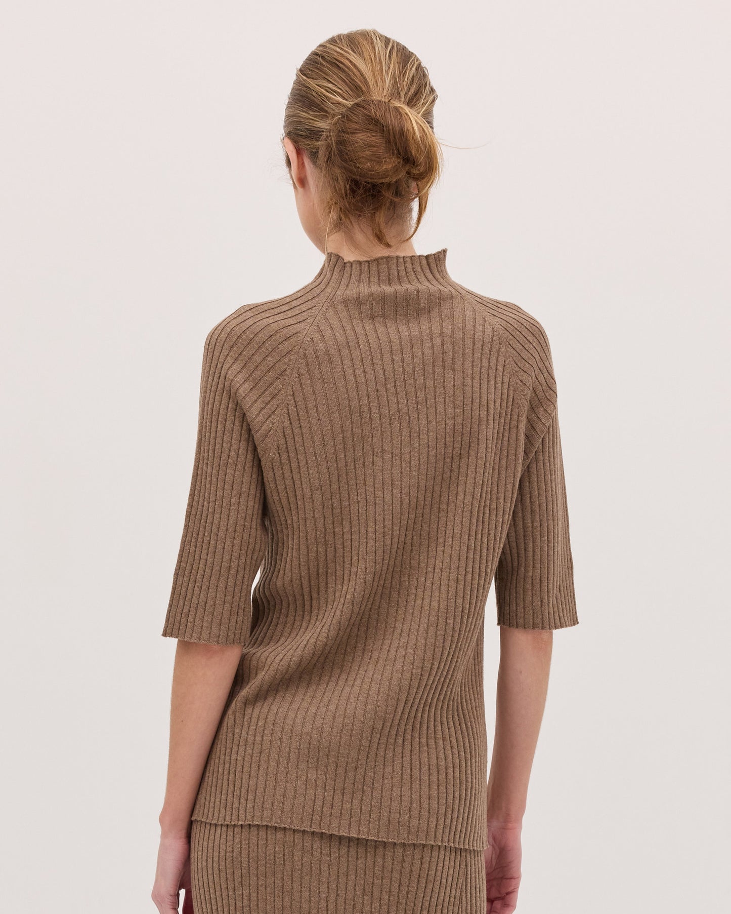 The Rib Knit Tee - Hazel