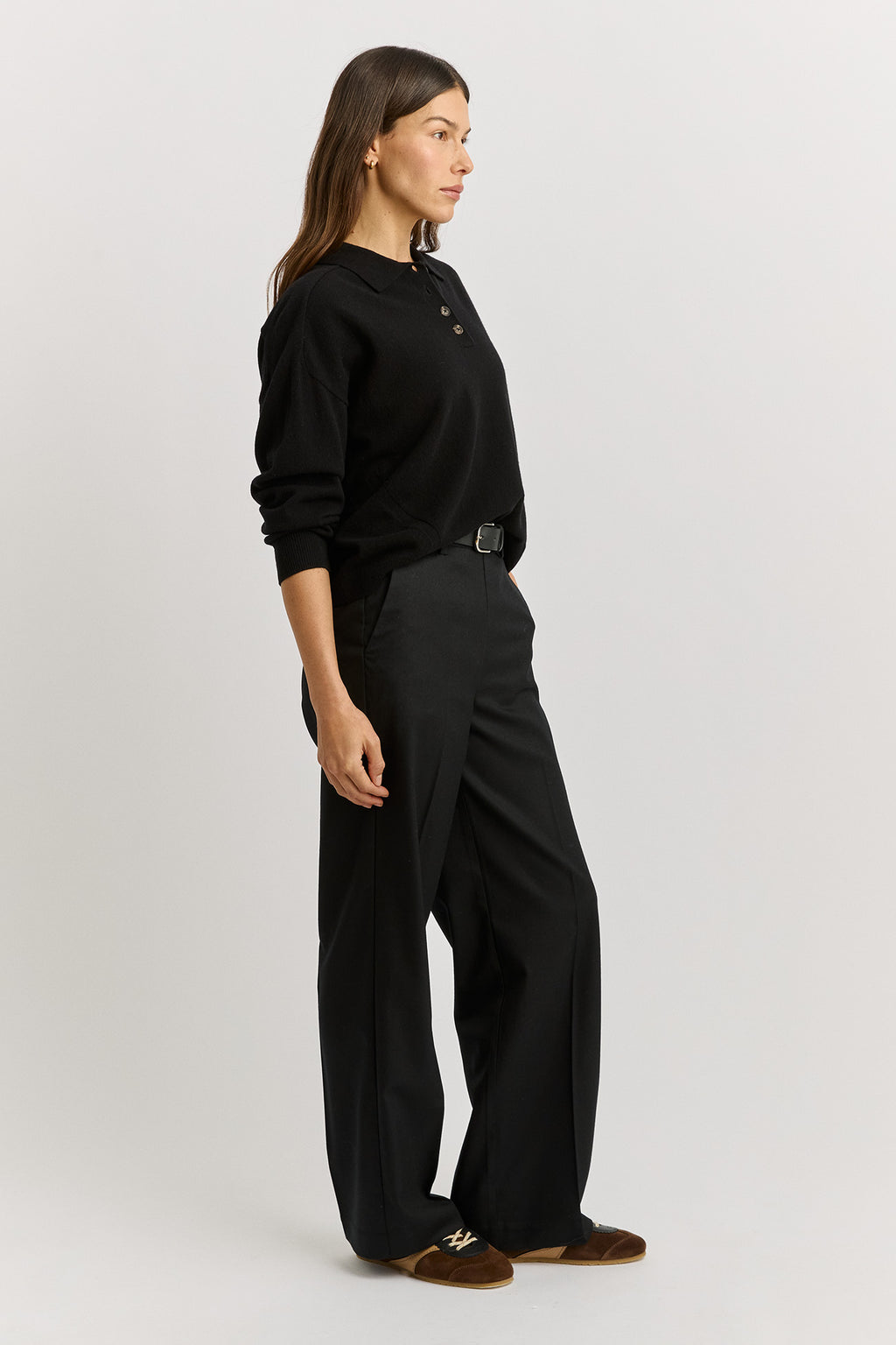 Fine Jersey Polo - Black