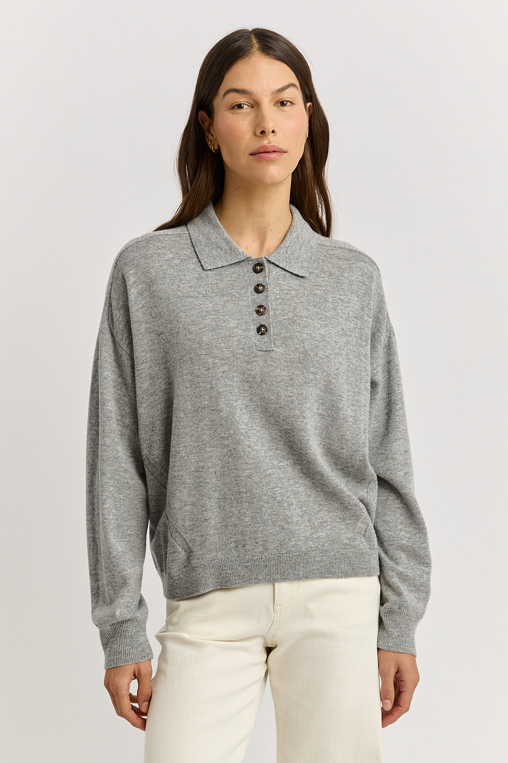 Fine Jersey Polo - Light Ash