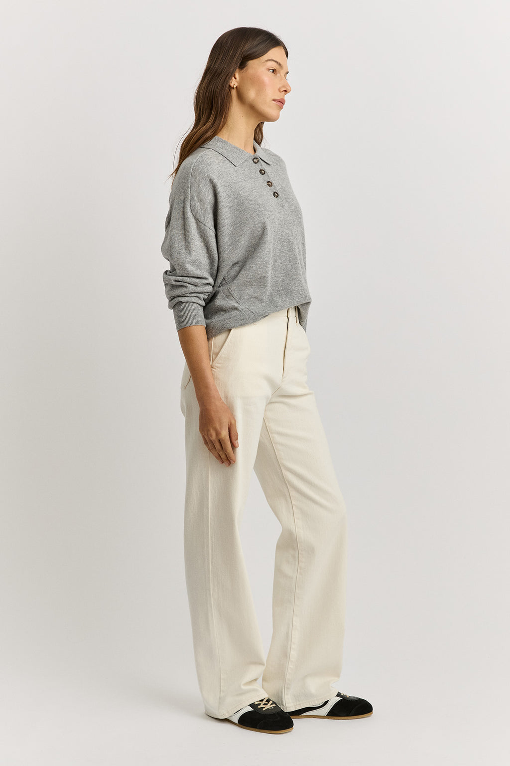 Fine Jersey Polo - Light Ash