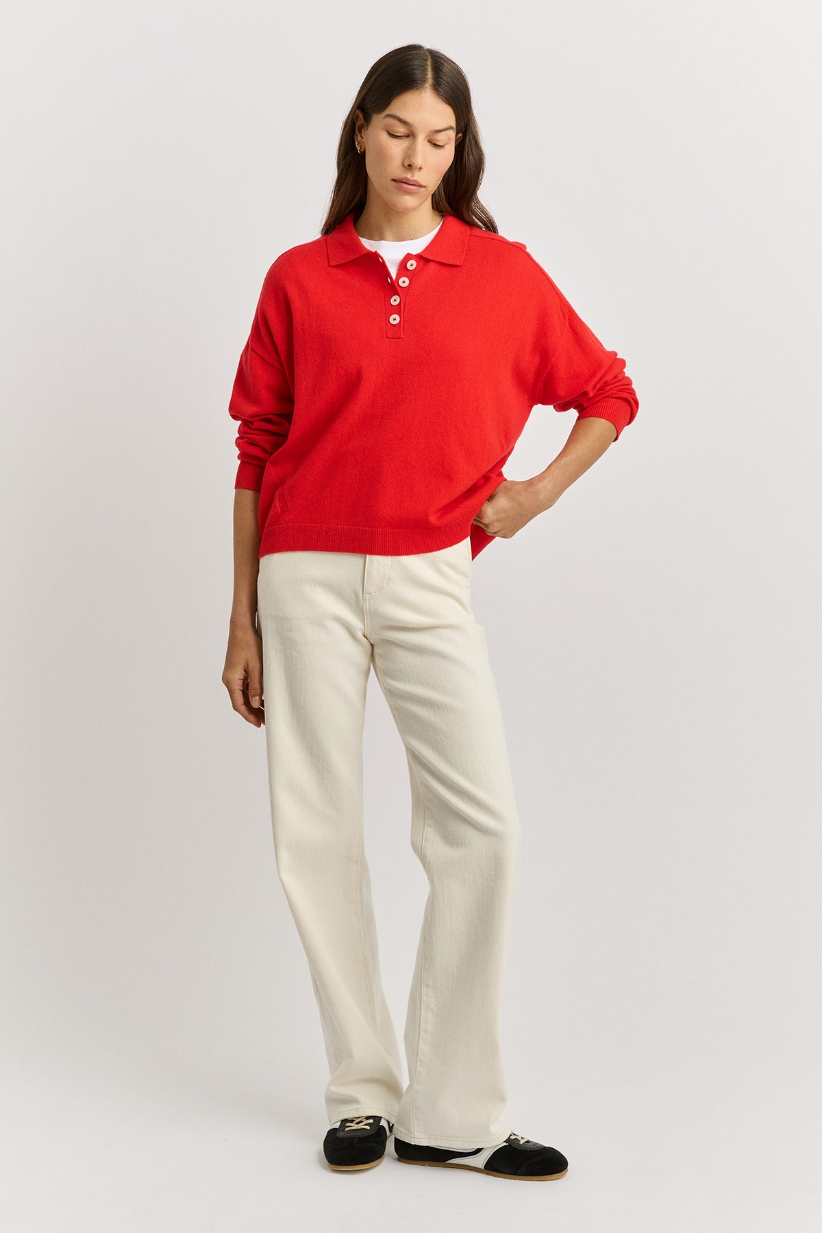 Fine Jersey Polo - Poppy