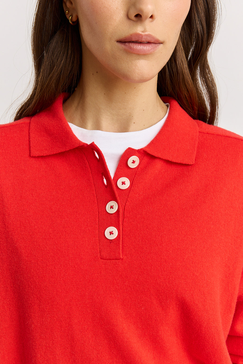 Fine Jersey Polo - Poppy