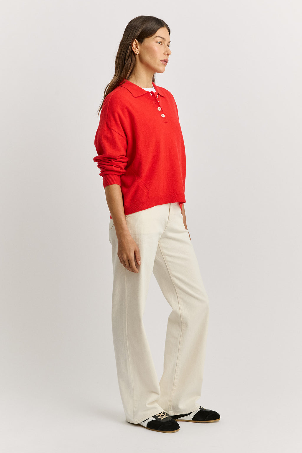 Fine Jersey Polo - Poppy