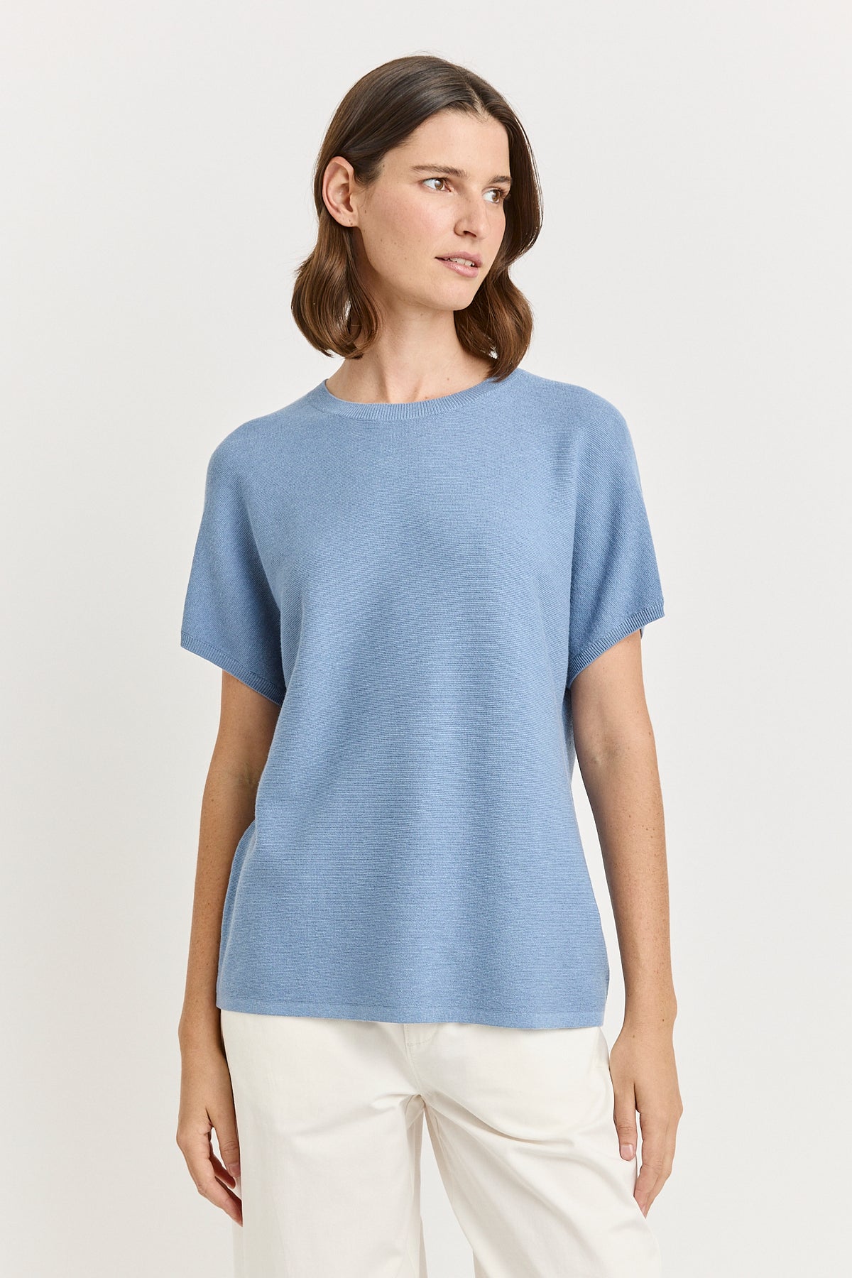 Links Cap Sleeve Top - Mist