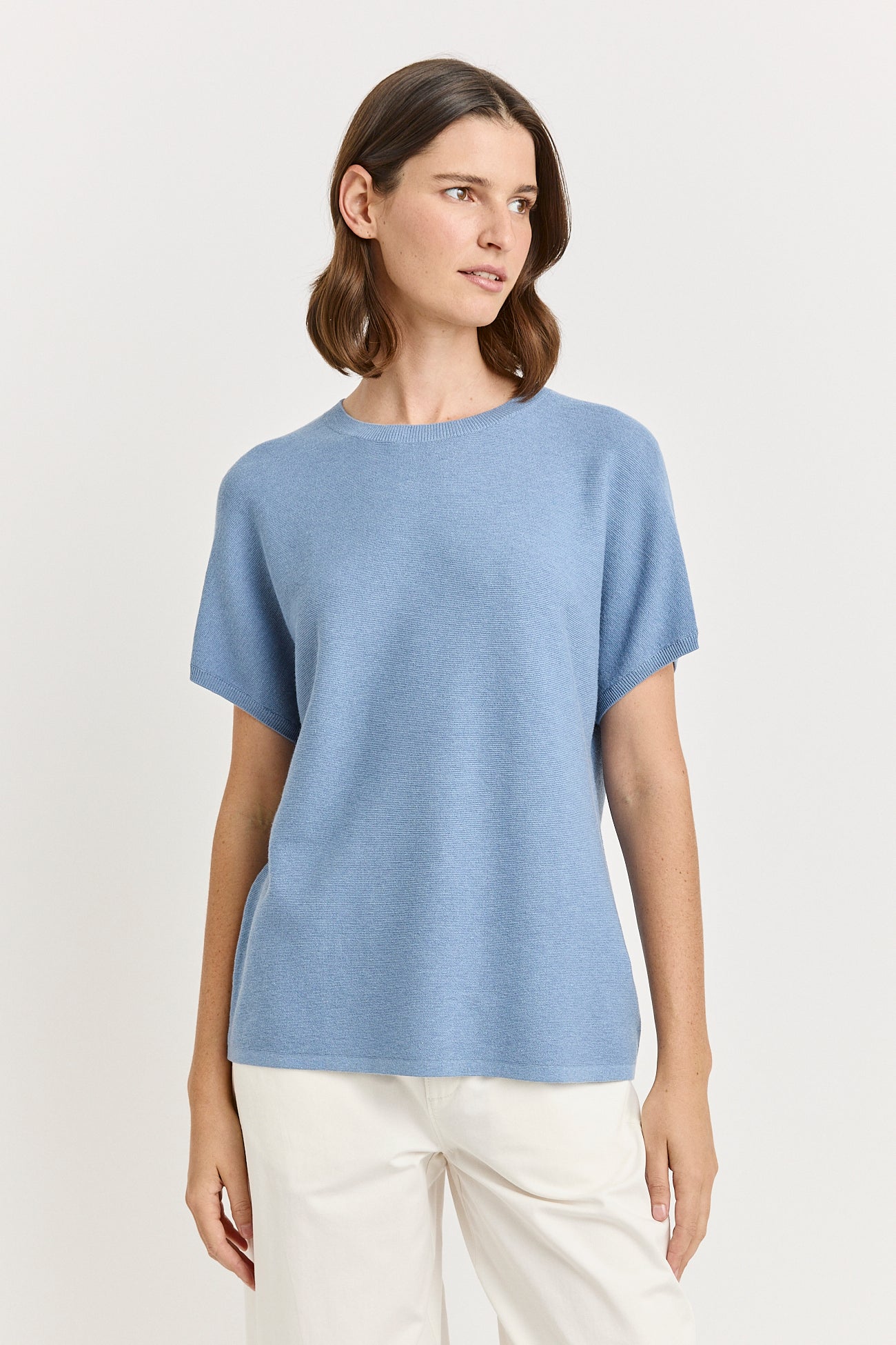 Links Cap Sleeve Top - Mist