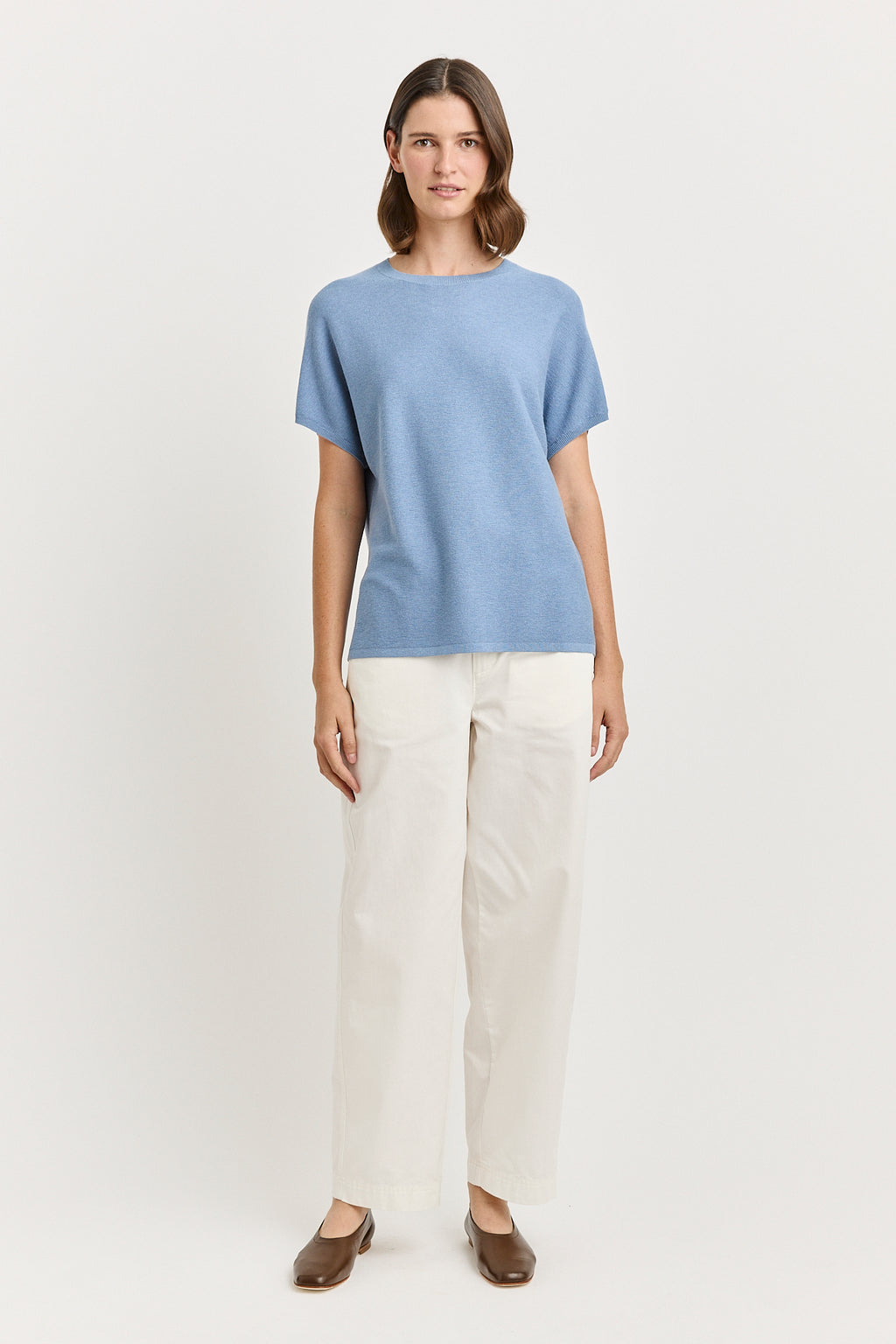 Links Cap Sleeve Top - Mist