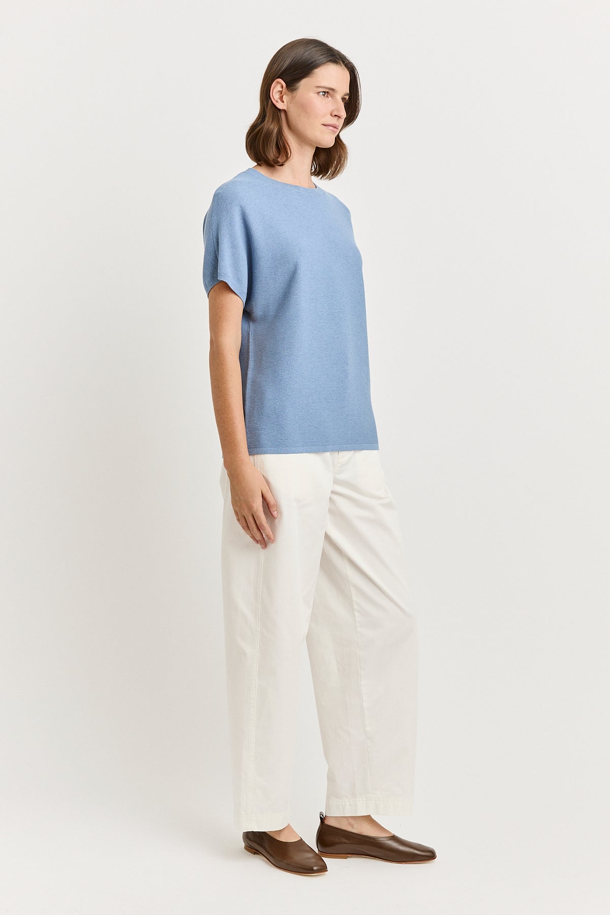 Links Cap Sleeve Top - Mist