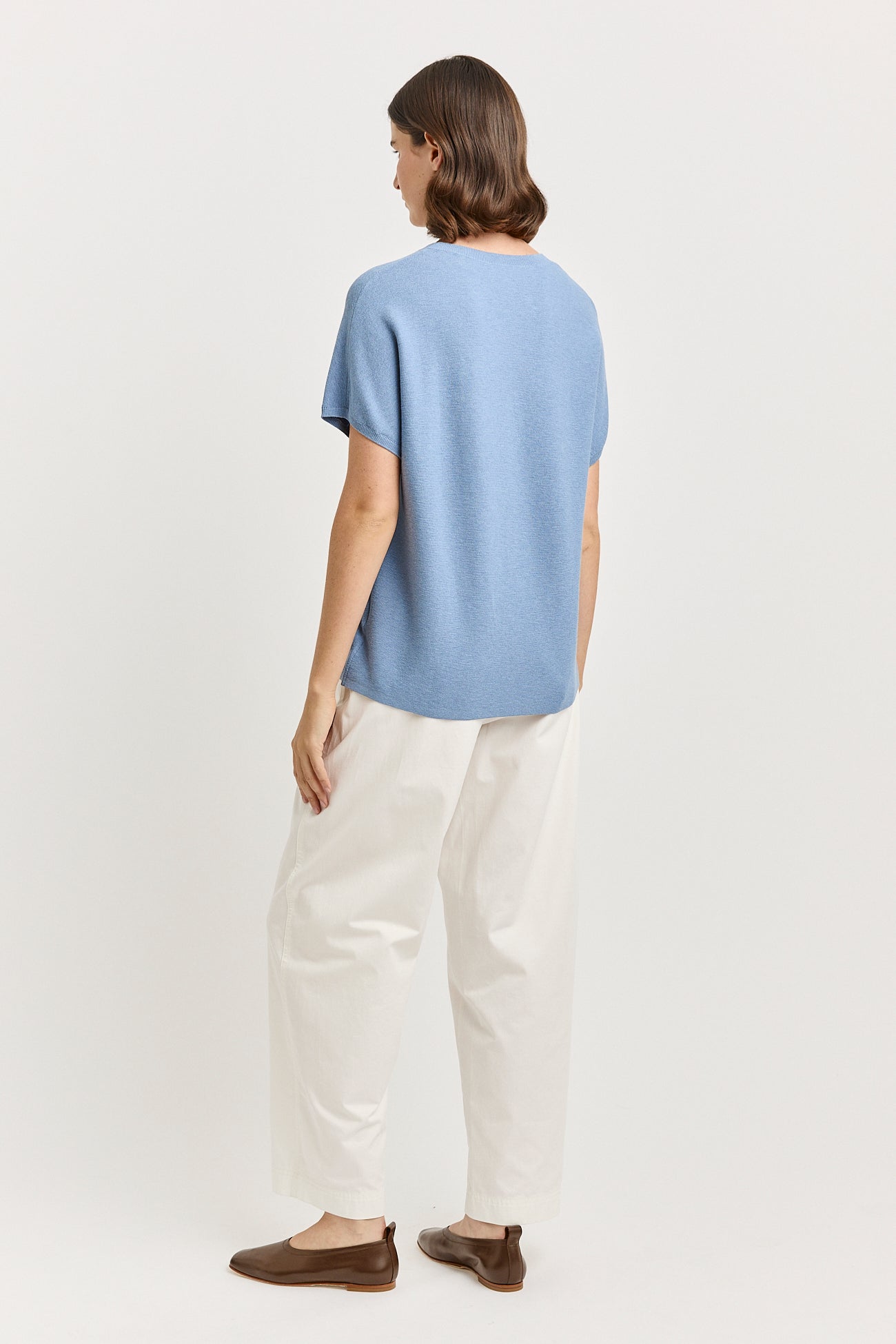 Links Cap Sleeve Top - Mist