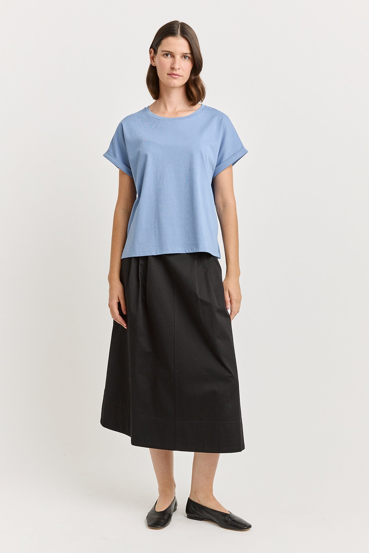 Roll Sleeve Tee - Mist