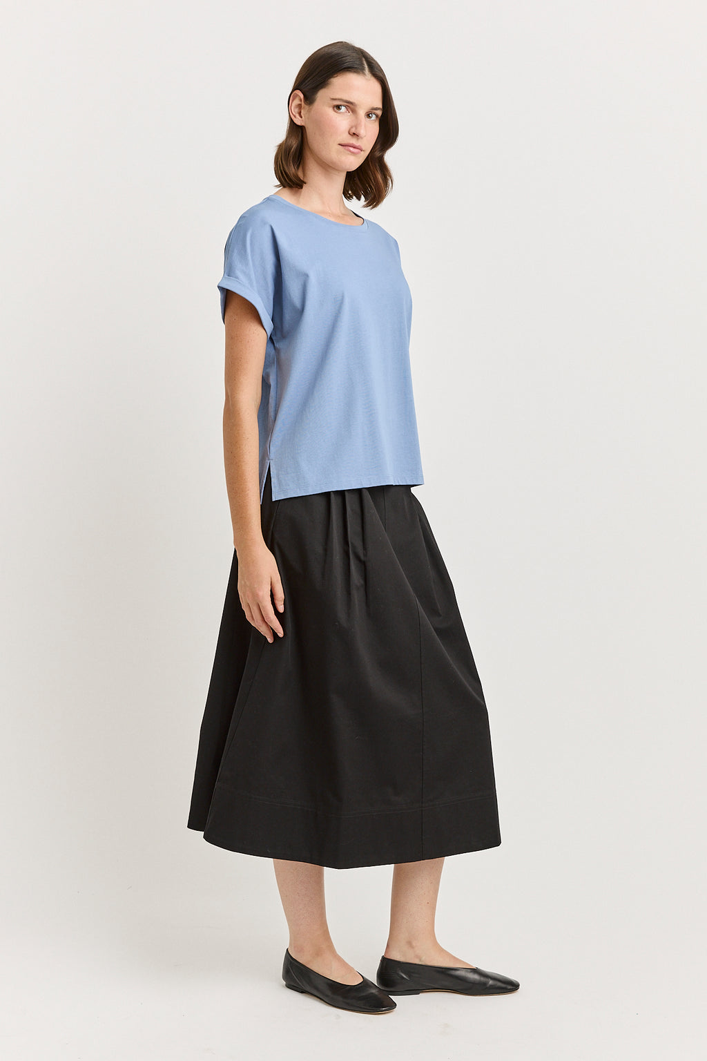 Roll Sleeve Tee - Mist