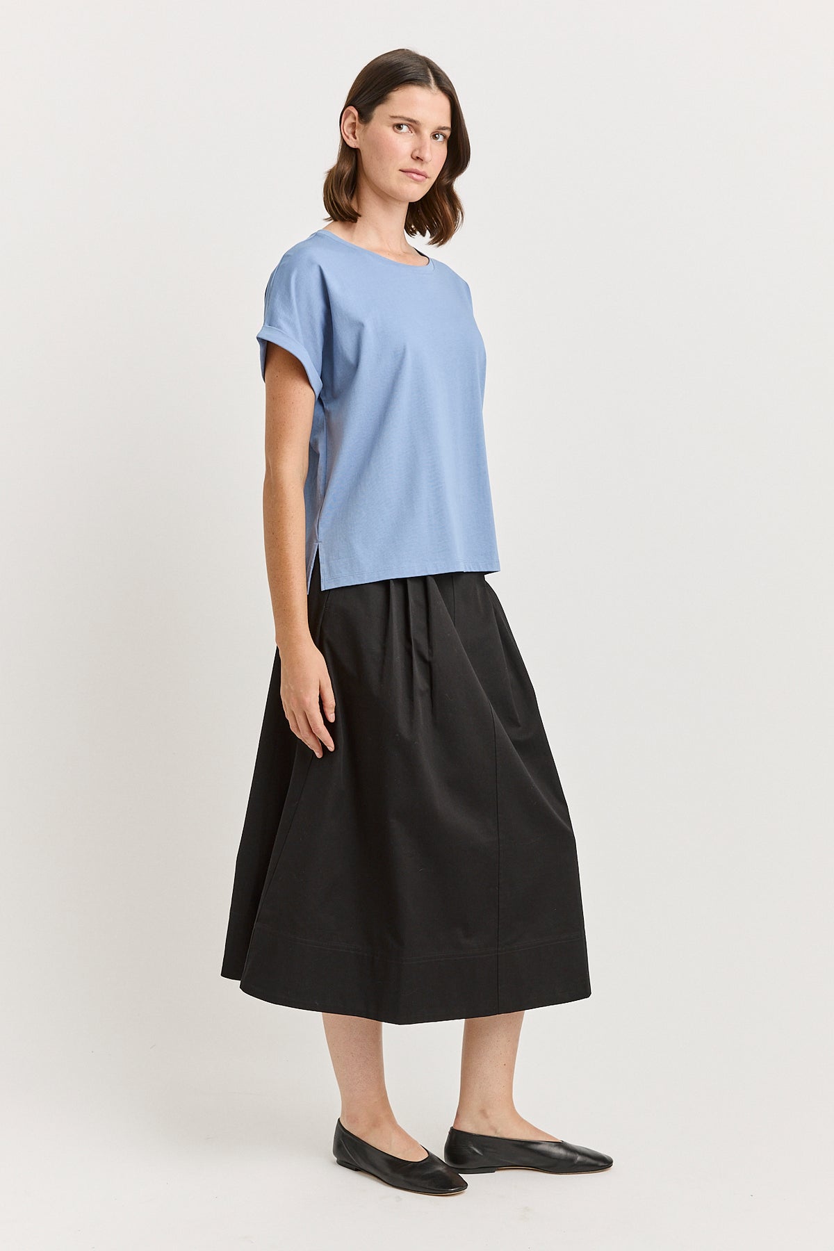 Roll Sleeve Tee - Mist