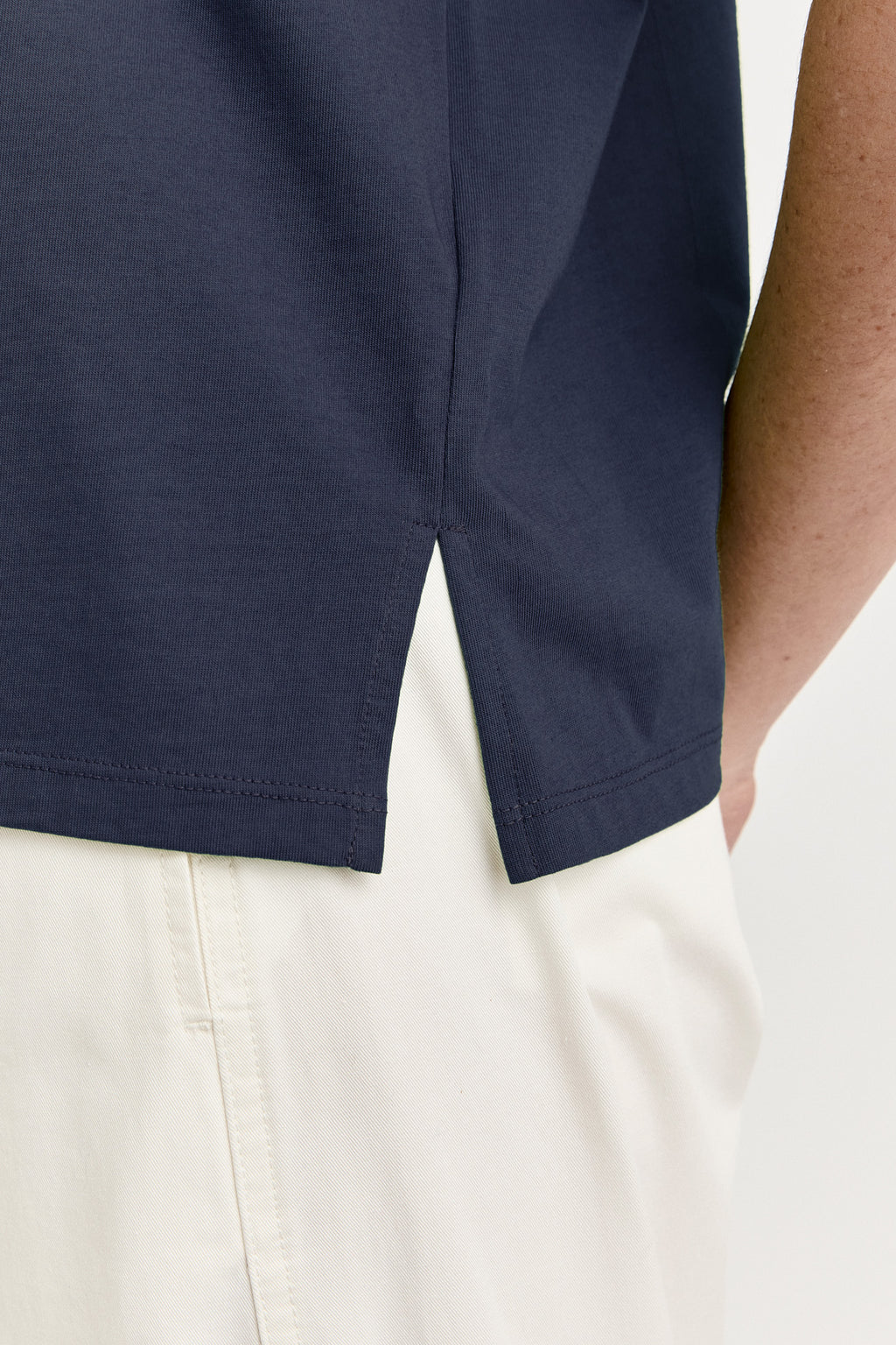 Roll Sleeve Tee - Navy