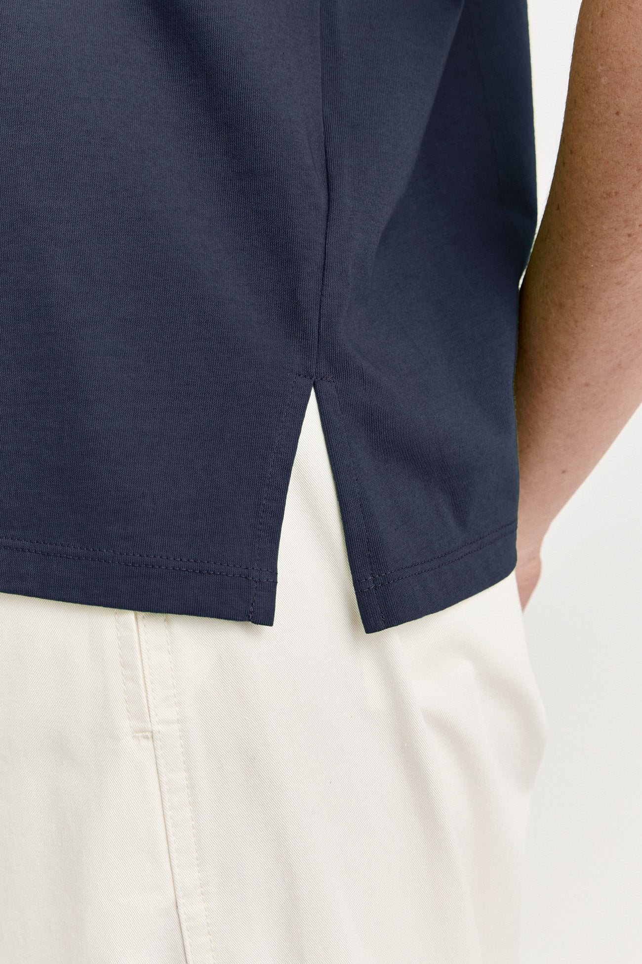 Roll Sleeve Tee - Navy