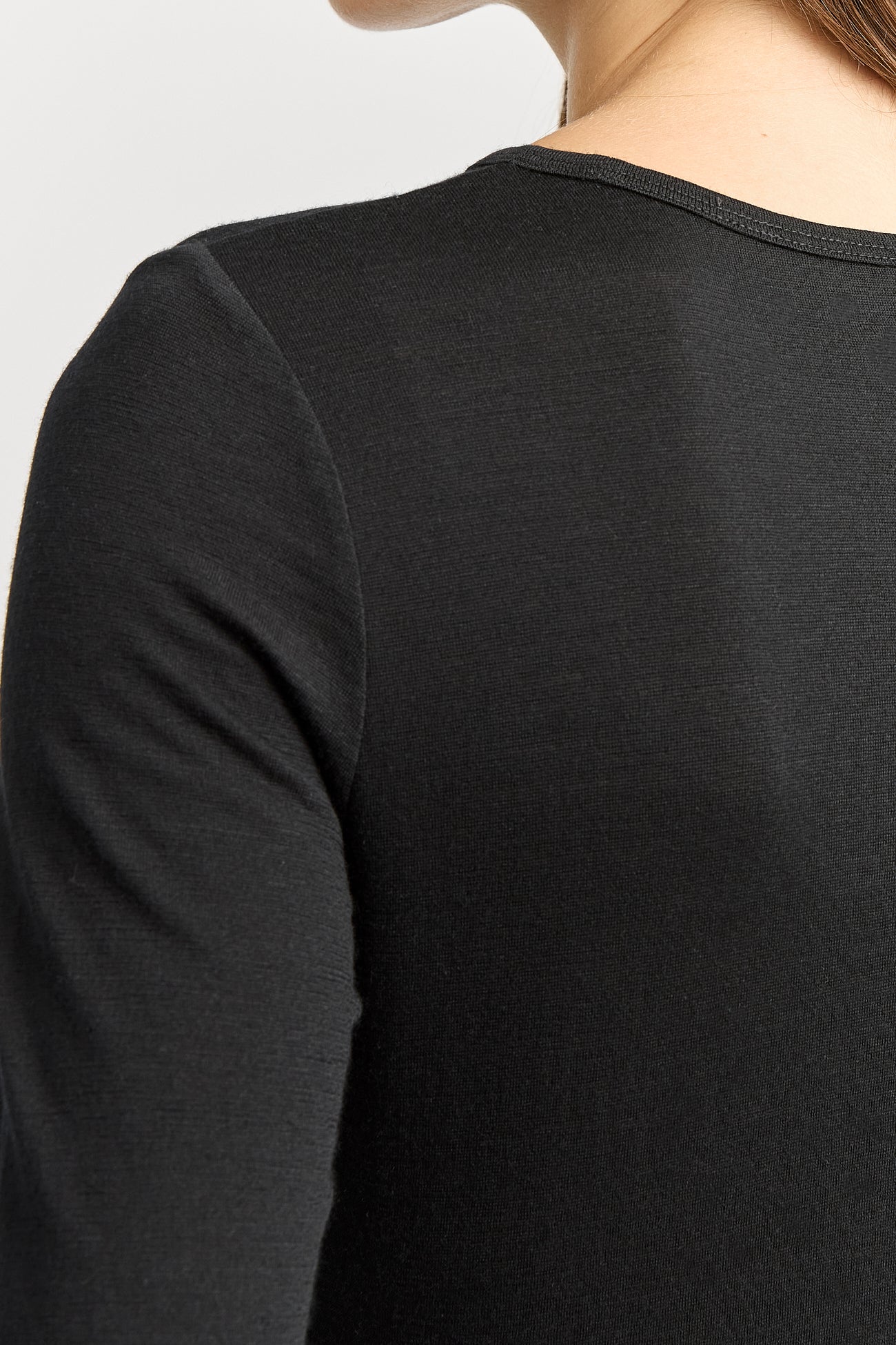 Crew Merino Tee - Black