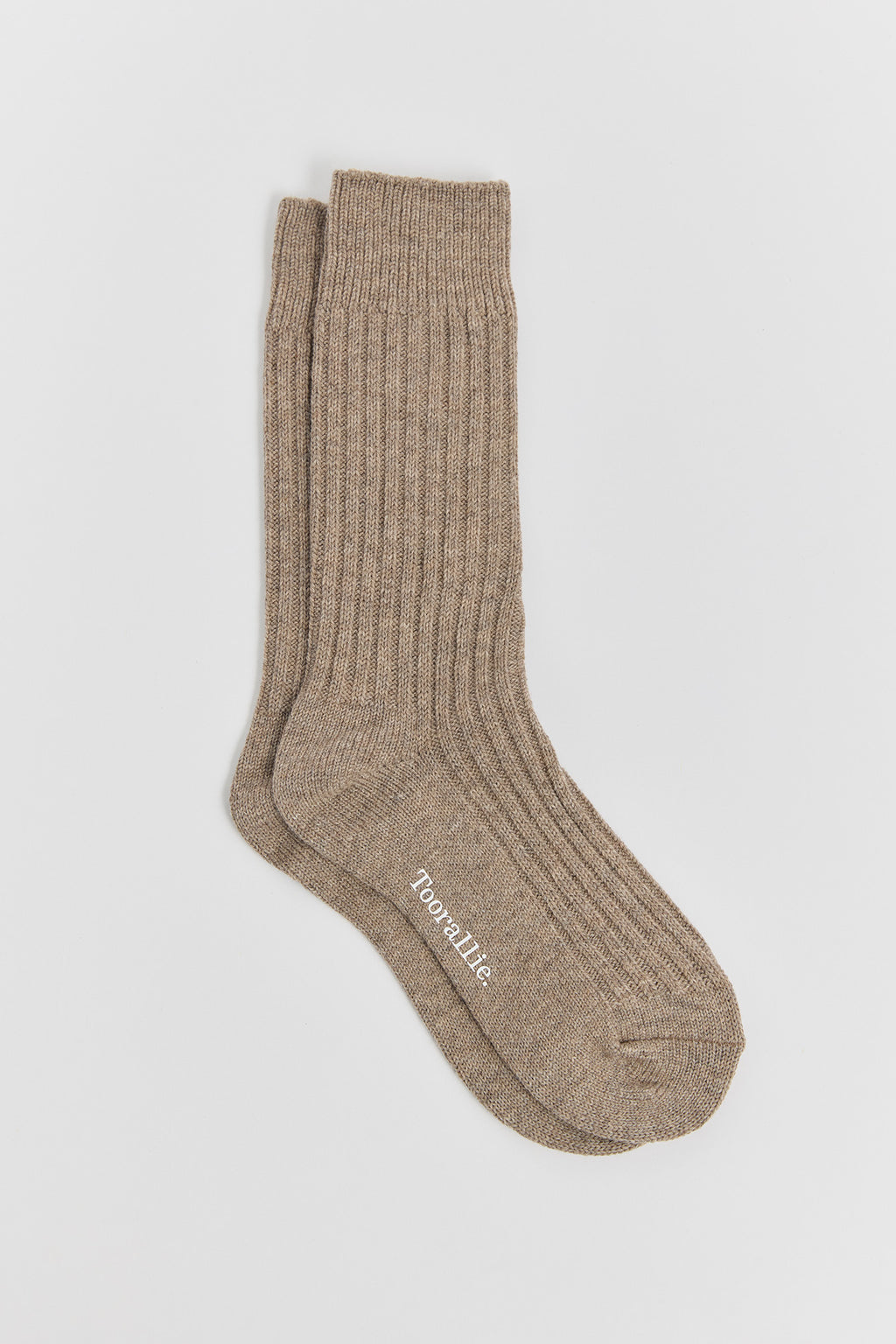 Ribbed Merino Socks - Oat