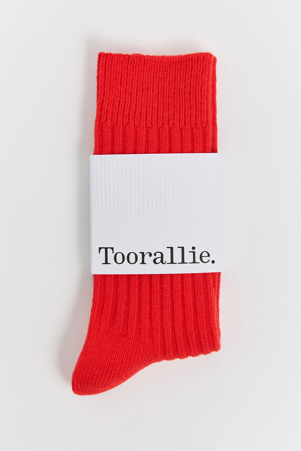 Ribbed Merino Socks - Poppy