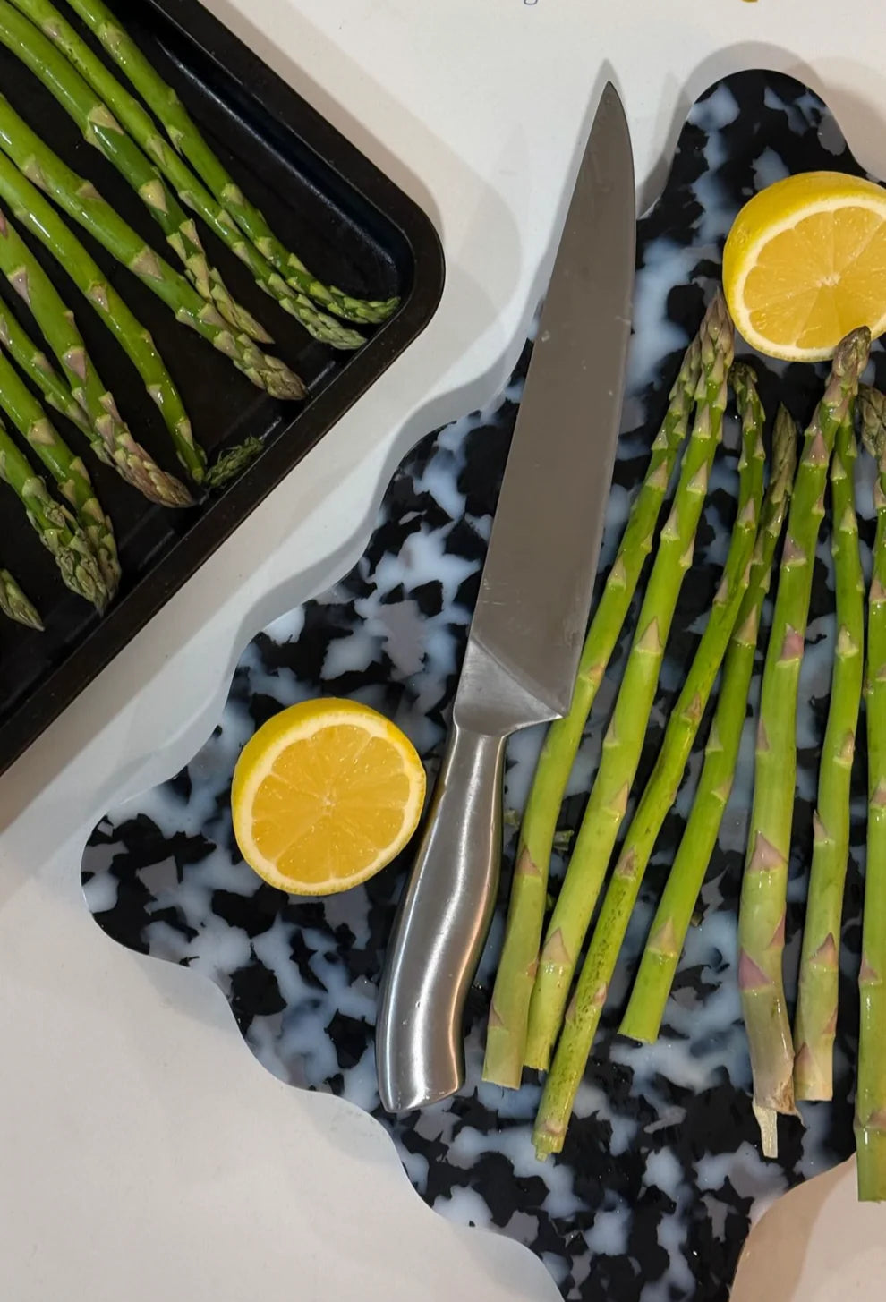 Periwinkle Wavy Chopping Board
