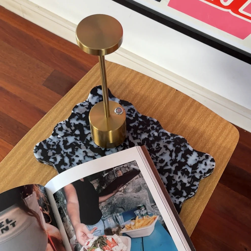 Periwinkle Wavy Chopping Board