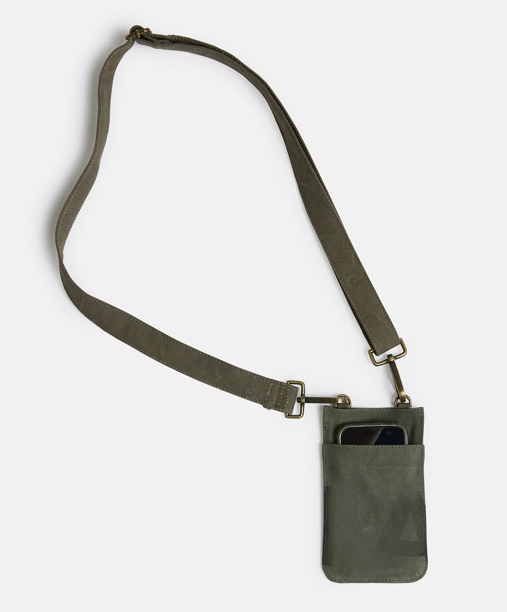 Lands of Mate Phone Bag - Upcycled Khaki