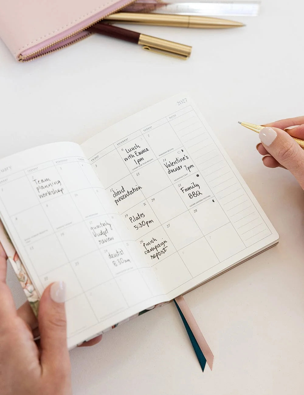2027 Pocket Planner - Highgrove Magnolias