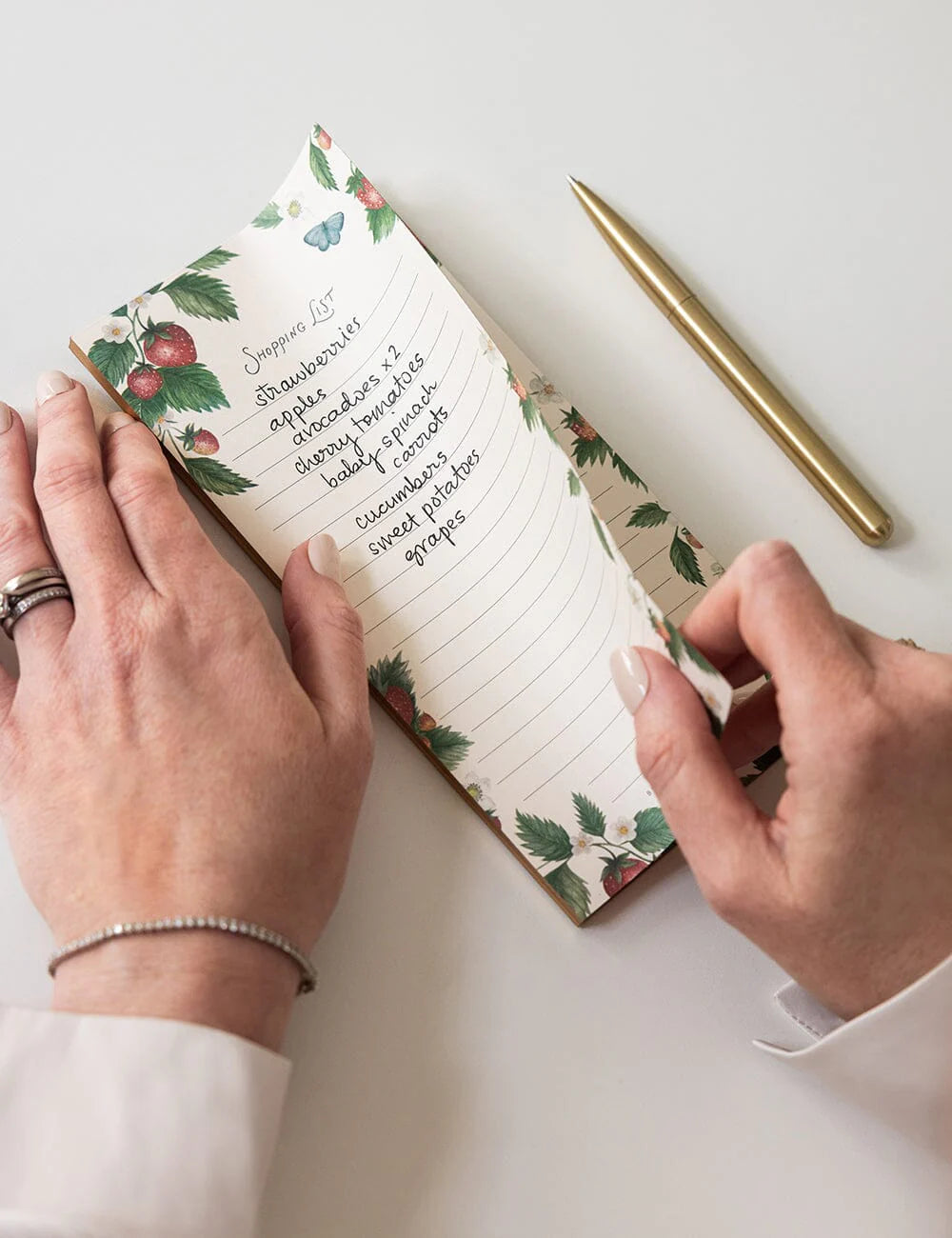 Strawberries Shopping List DL Notepad