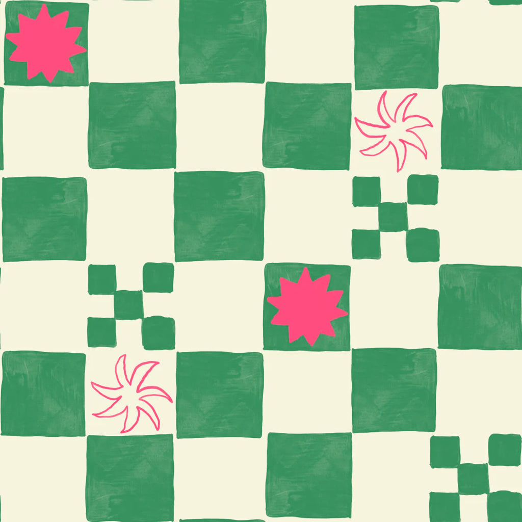 Pink/Green Scrunchies Set