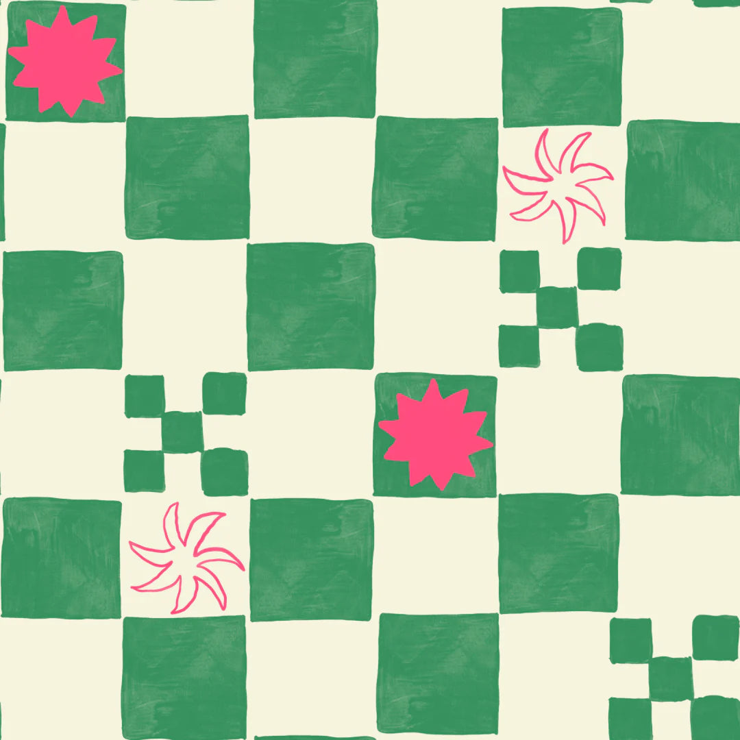 Pink/Green Scrunchies Set