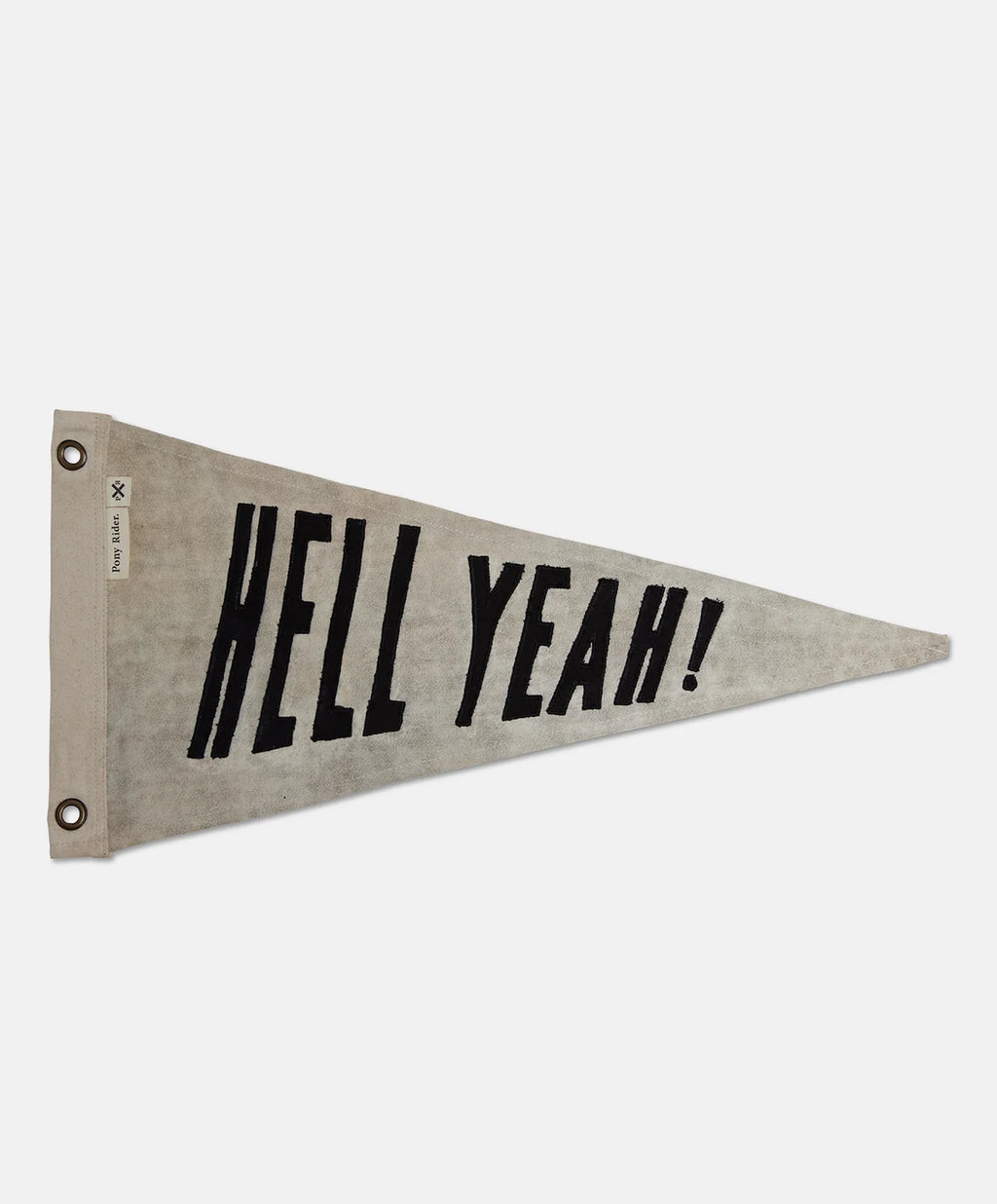 "Hell Yeah" Flag Banner - Natural