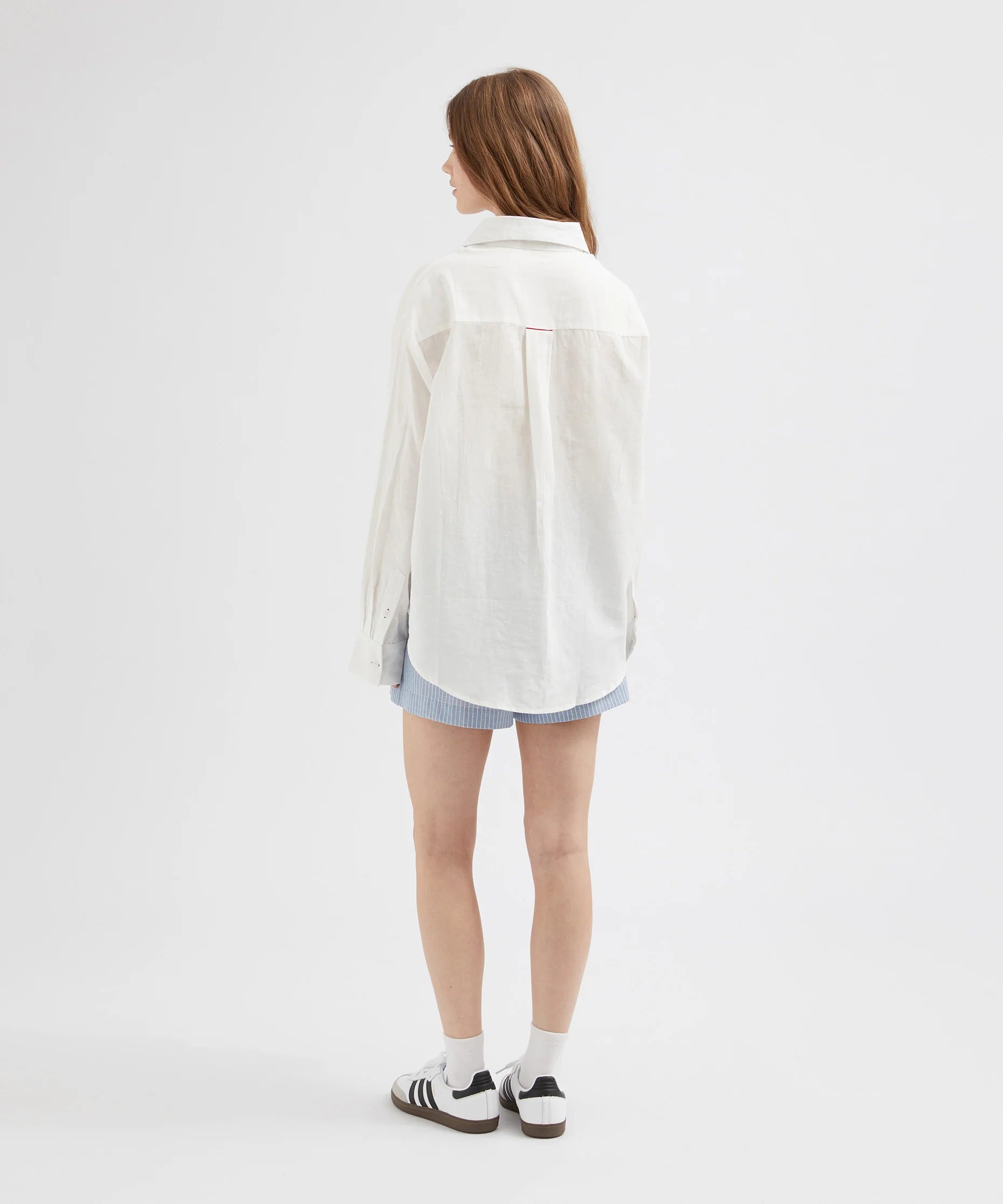 Classic Ramie Cotton Shirt - White