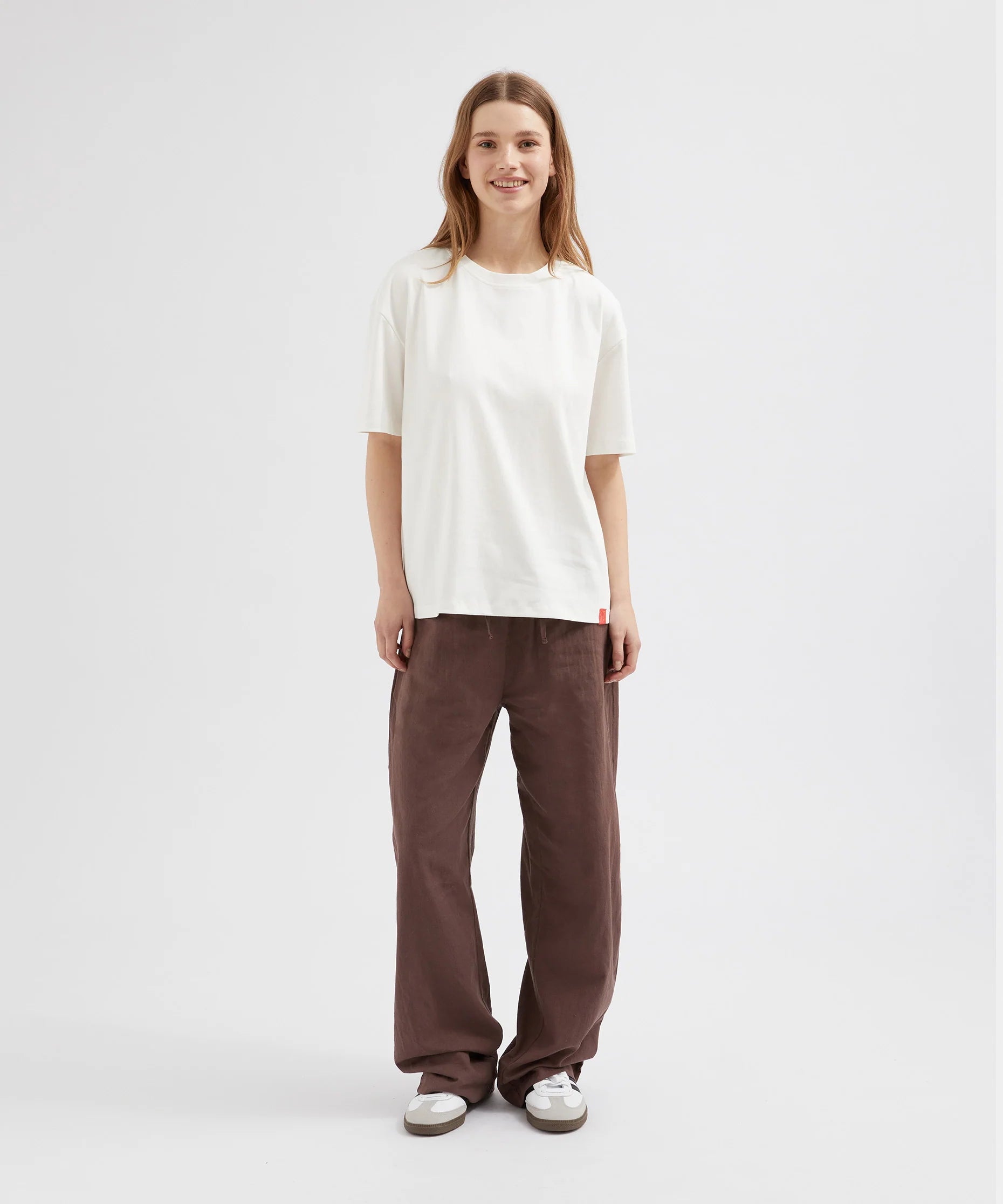 Relaxed Tie Pants - Chocolate