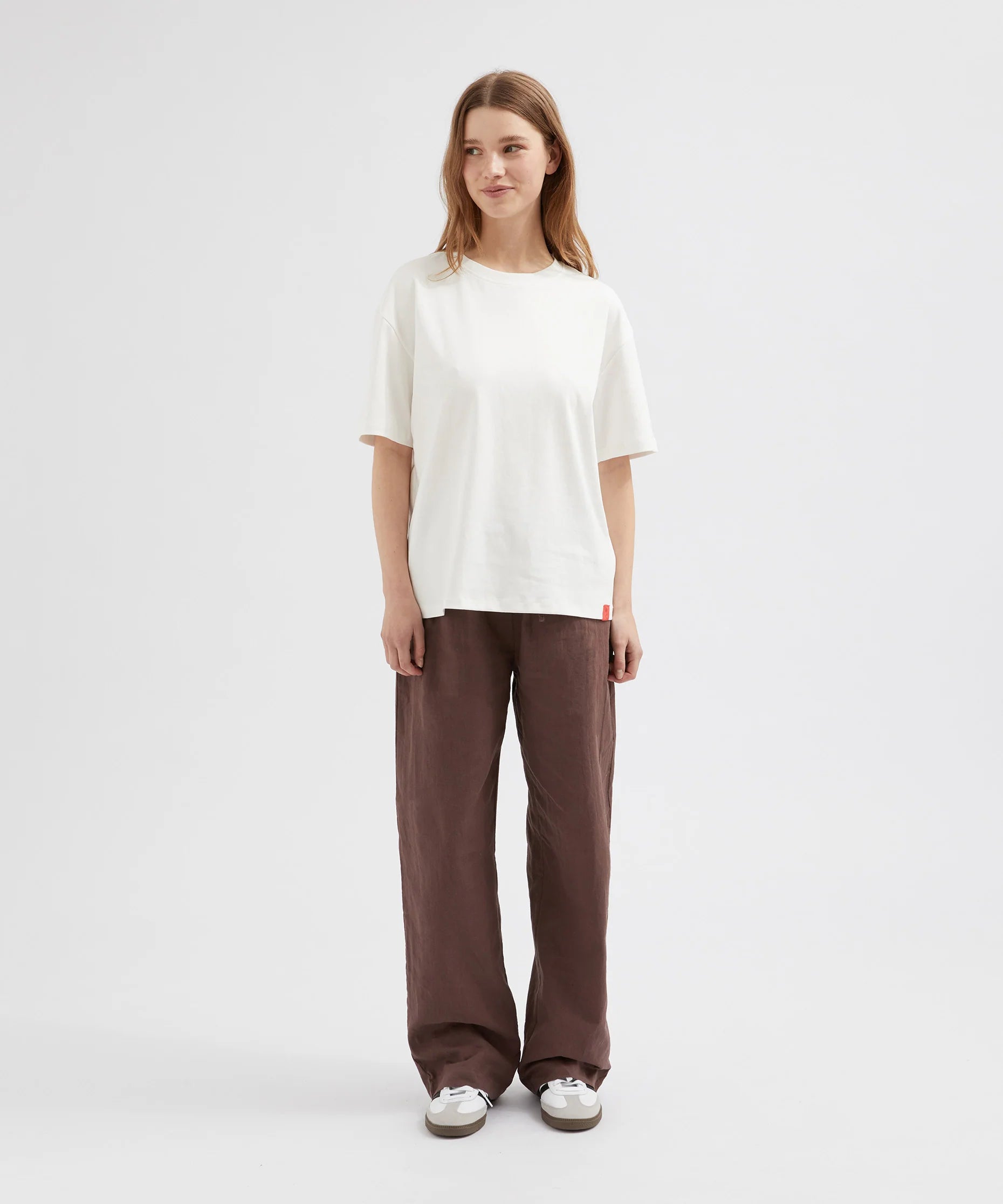 Relaxed Tie Pants - Chocolate