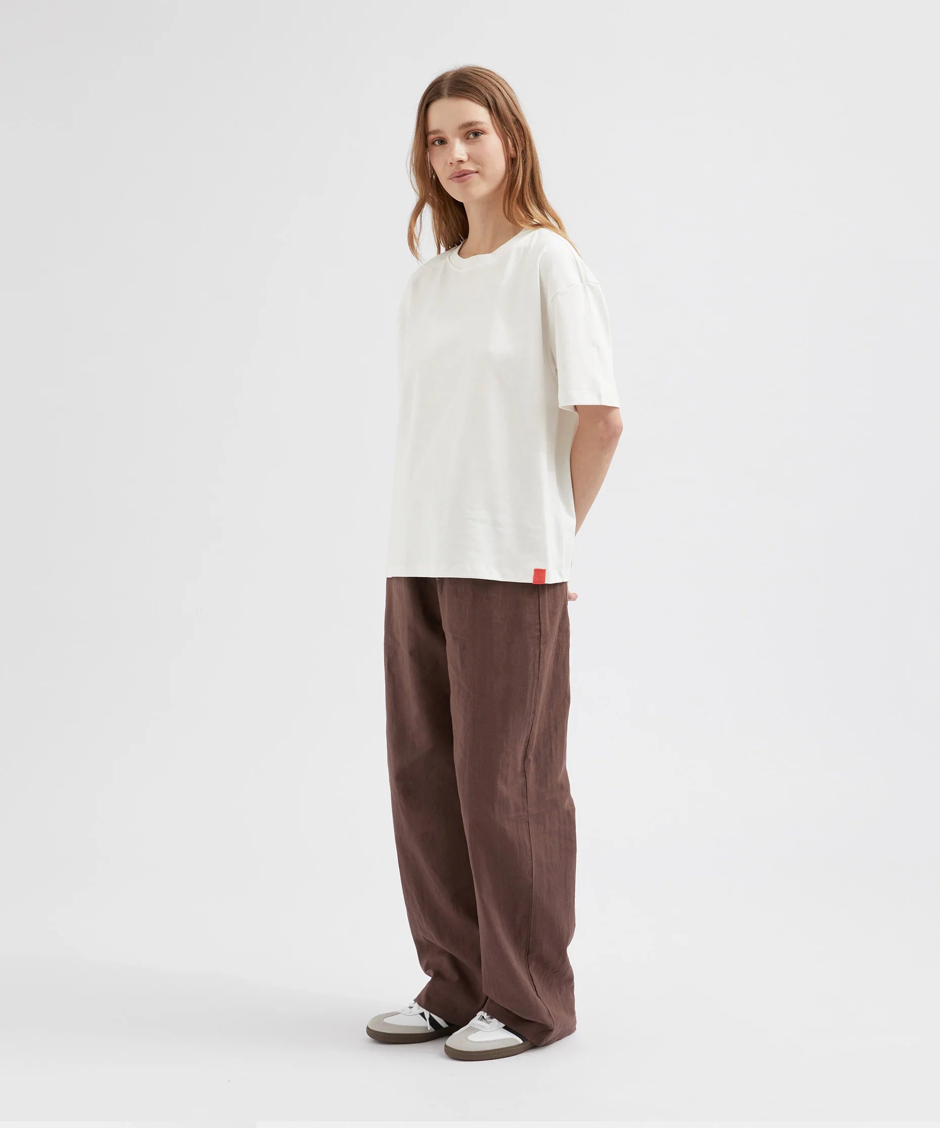 Relaxed Tie Pants - Chocolate