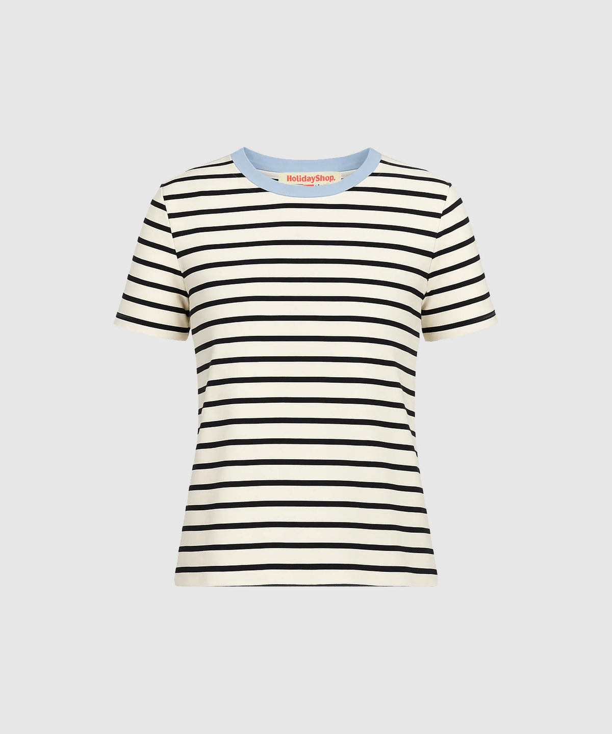 Striped Standard Tee - Striped Black/Blue
