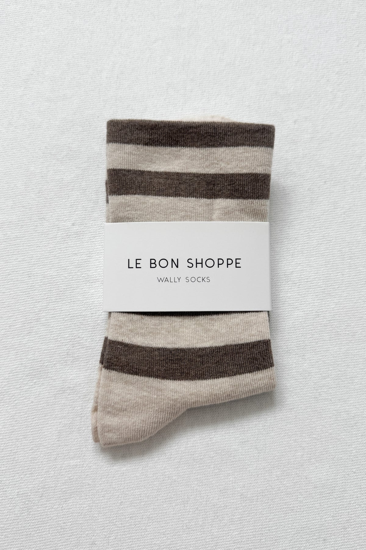 Wide Wally Socks - Brown Stripe