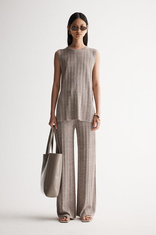 ARRIVING SOON ... Oscar Knit Top - Dark Taupe