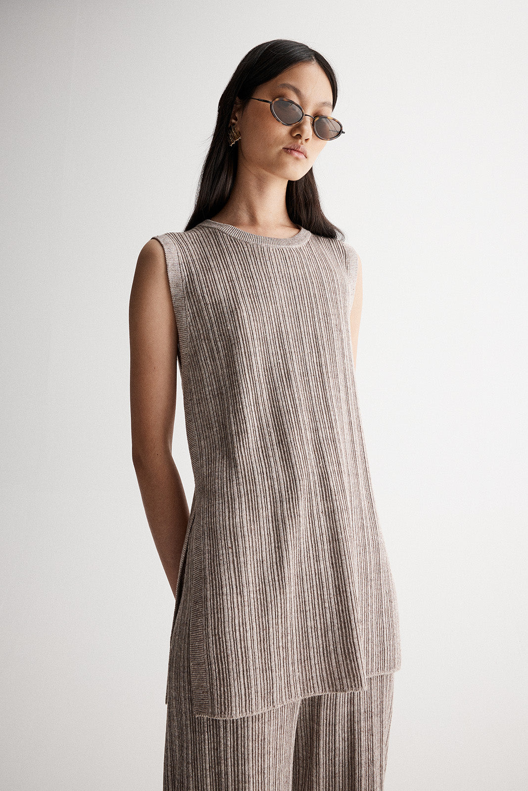 ARRIVING SOON ... Oscar Knit Top - Dark Taupe