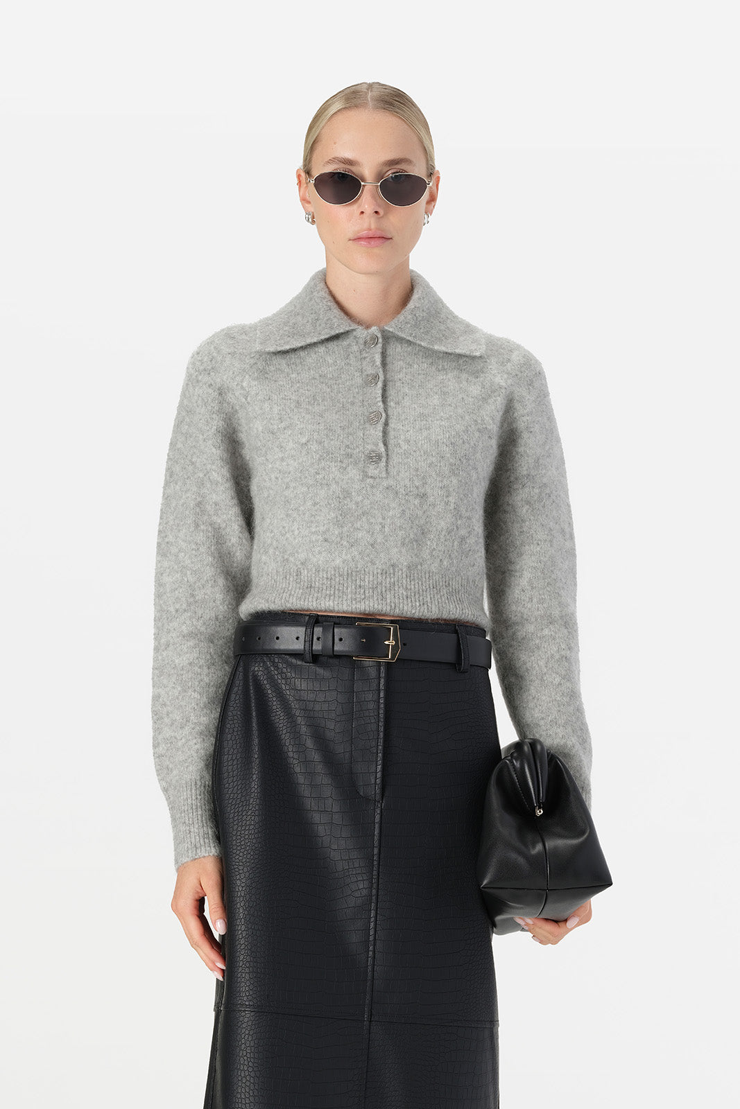 Leighton Knit - Grey Marle