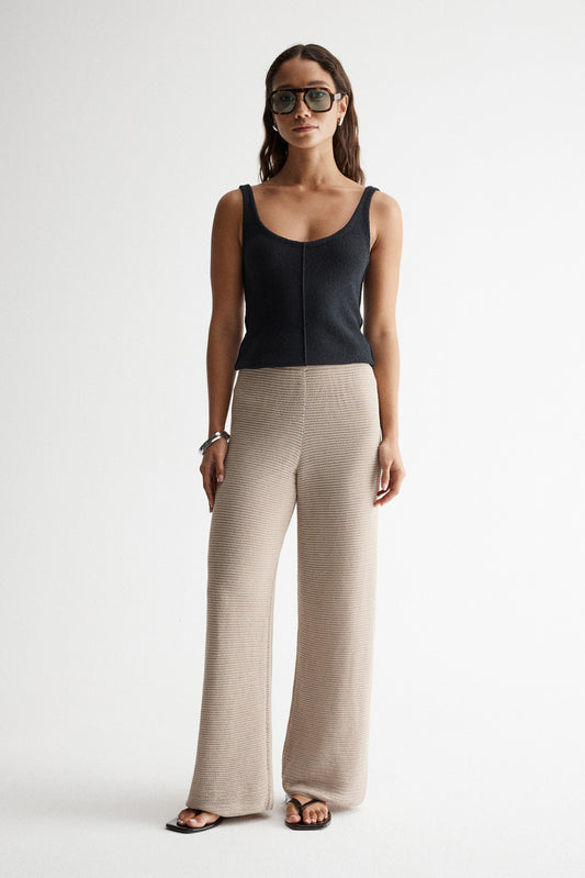 ARRIVING SOON... Aspen Crochet Pant - Taupe